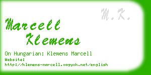 marcell klemens business card